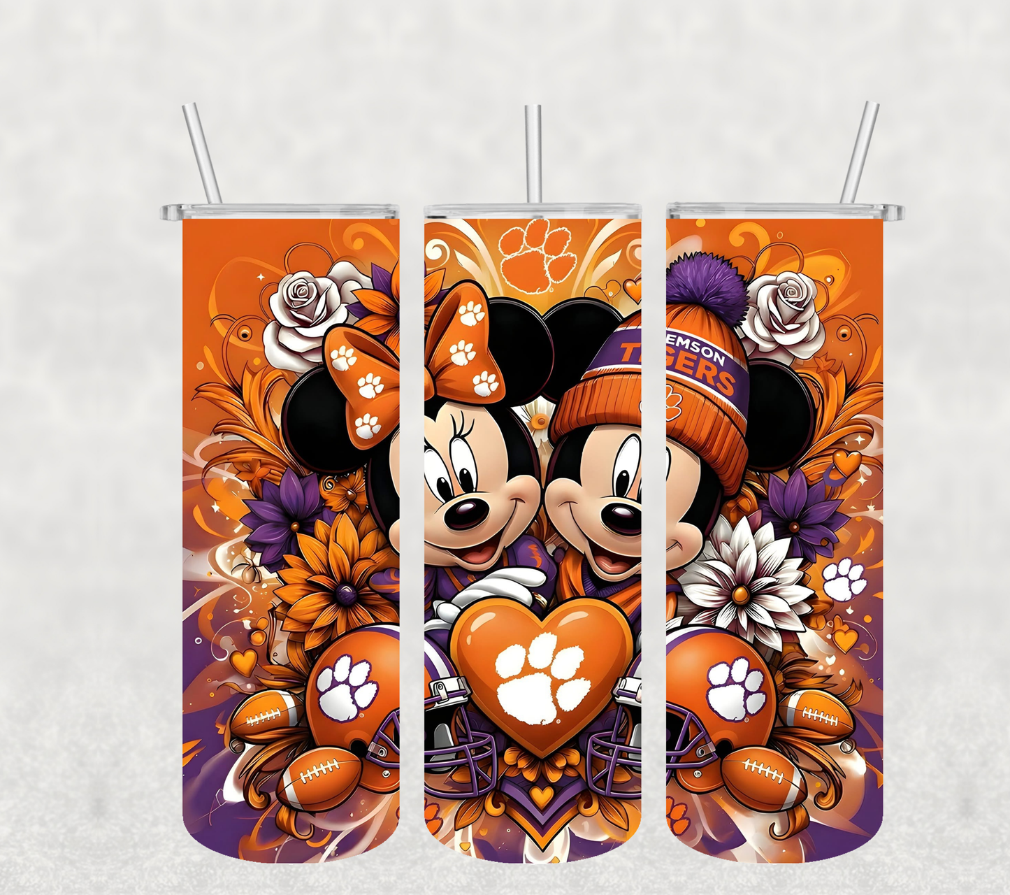 Clemson Stainless-Steel Sublimation Tumbler