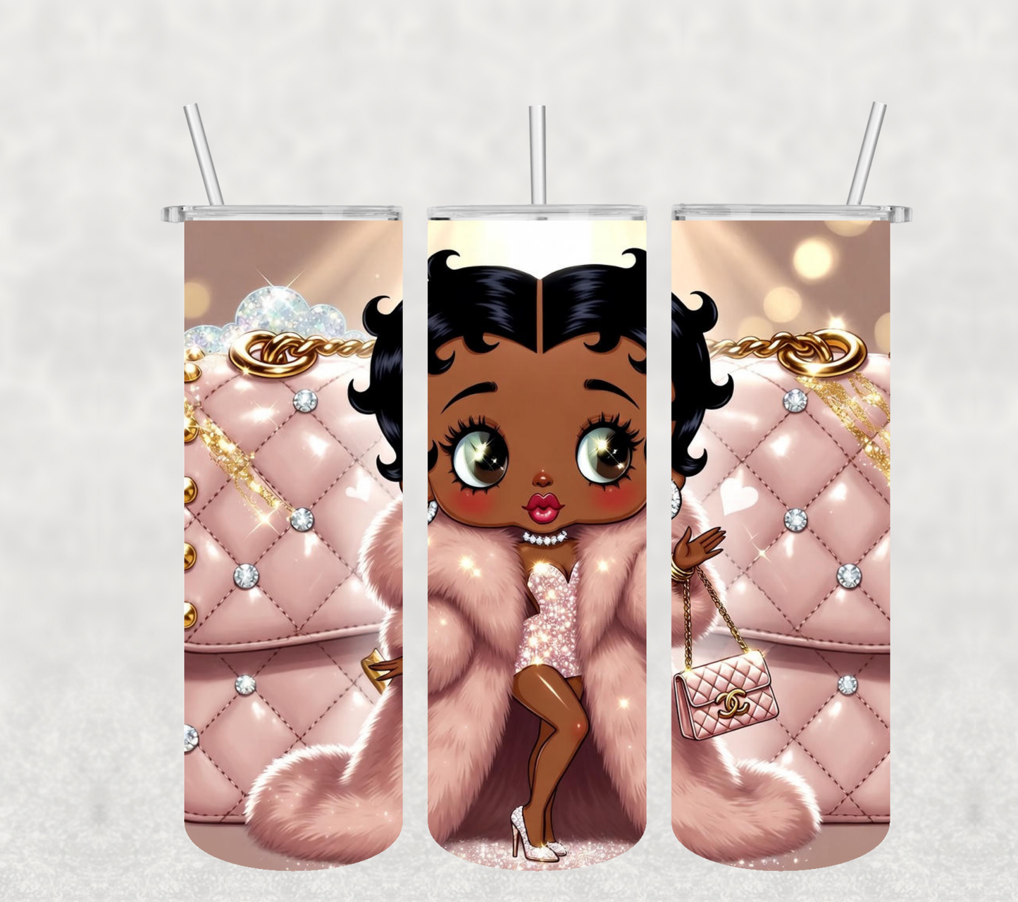 Betty Boop Stainless-Steel Sublimation Tumbler