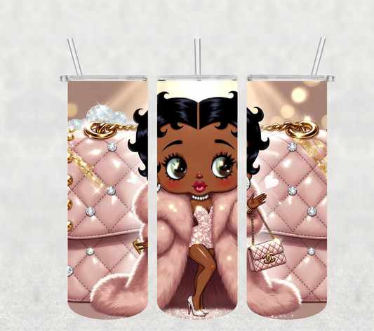 Betty Boop Stainless-Steel Sublimation Tumbler