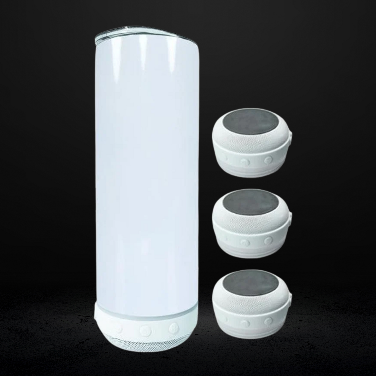 Custom 20oz Stainless Steel Bluetooth Wireless Speaker Smart Sublimation Tumbler Water Bottle