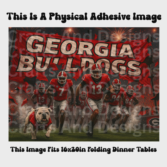 Georgia players on field